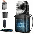 2026 New Portable Misting Fan, 20000Mah Rechargeable Cooling Fan with 10L Water Tank, 15-60H Runtime, 4.6M/S Strong Wind,4 Speeds & 4 Mist Levels, LED Light, Remote Control, Timer Function, Outdoor Fan for Camping, Beach, Patio