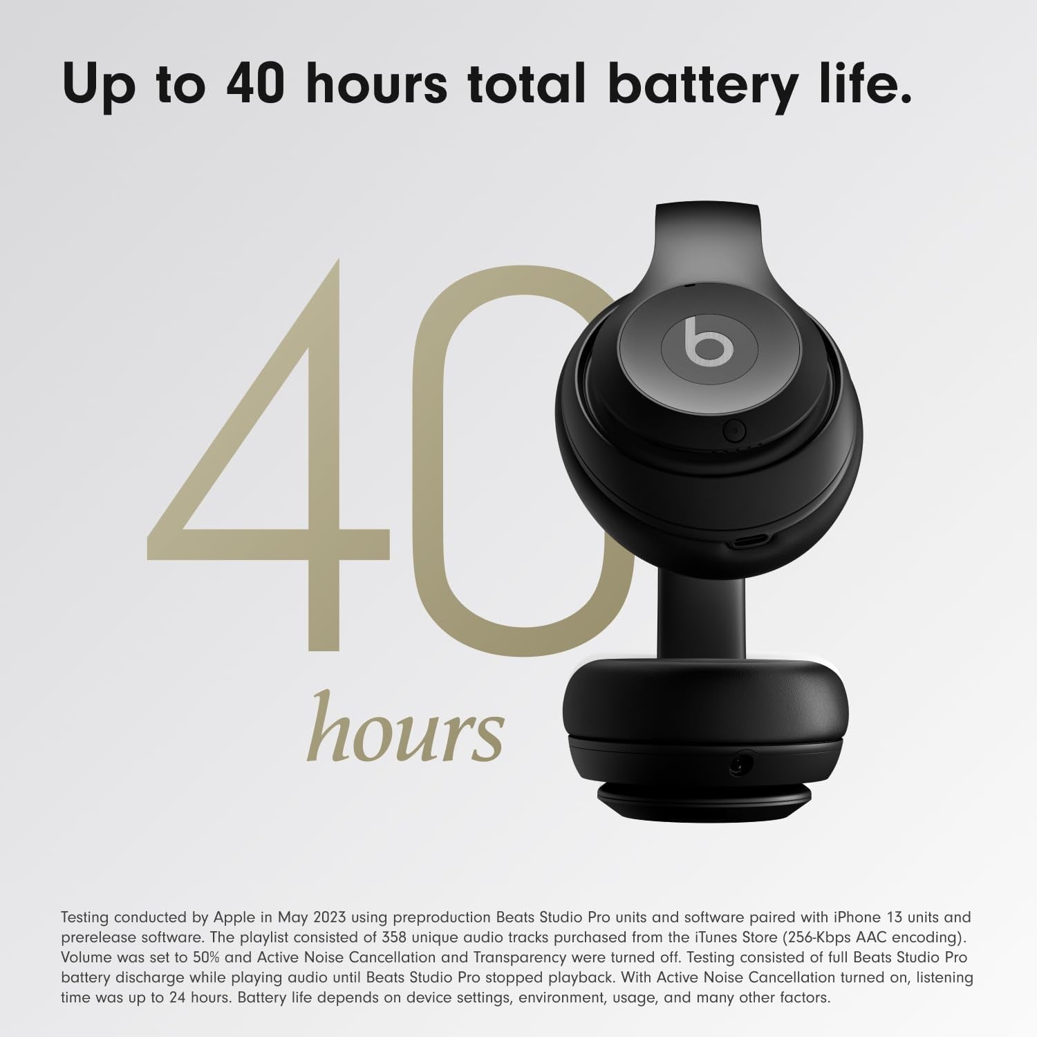 Studio Pro Premium Wireless Over-Ear Headphones- up to 40-Hour Battery Life, Active Noise Cancelling, Great for Travel & Commuting, USB-C Lossless Audio, Apple & Android Compatible -Black | Over-Ear Audio with Active Noise Canceling, 40-Hour Battery Life and Bluetooth Connectivity