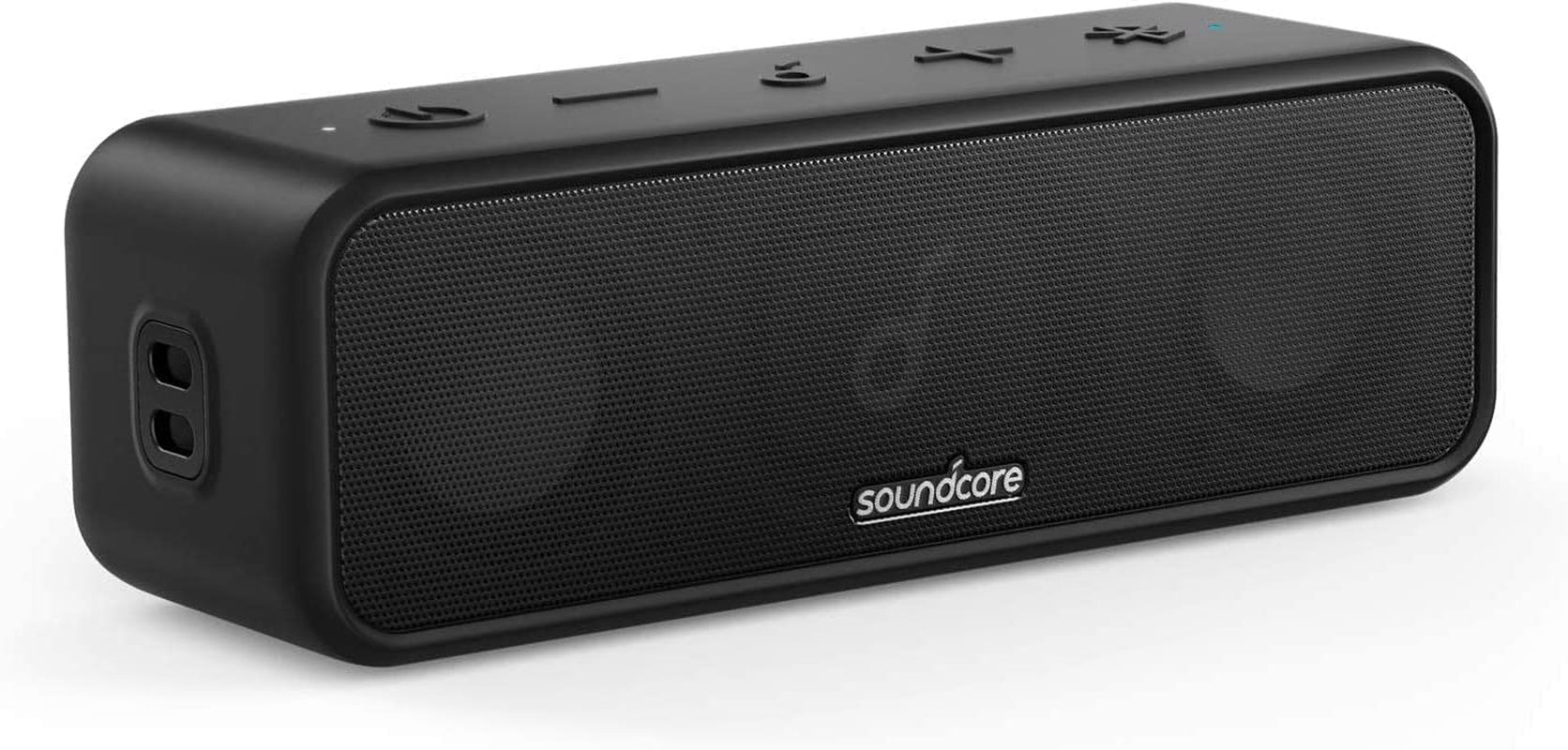 Soundcore Anker 3 Portable Bluetooth Speaker, IPX7 Waterproof, 24H Playtime | Partycast, Bassup, Custom EQ App, Pure Titanium Diaphragm Drivers- for Home, Shower, Outdoor, and Beach